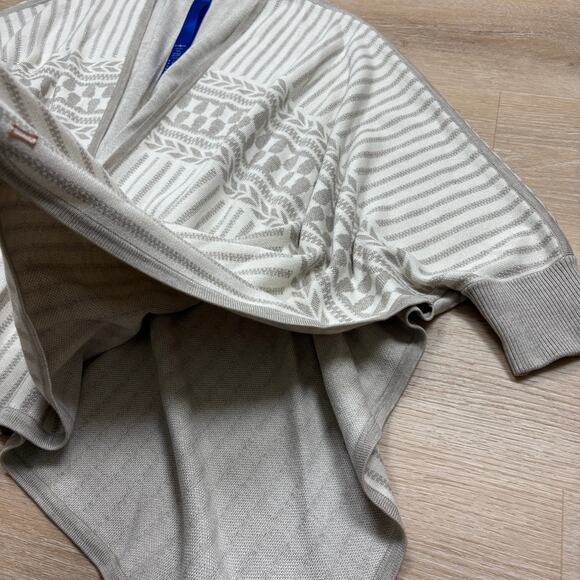 Kit and Ace Silk Cashmere Shawl Poncho Sweater OSFM Color Cream - Picture 3 of 6